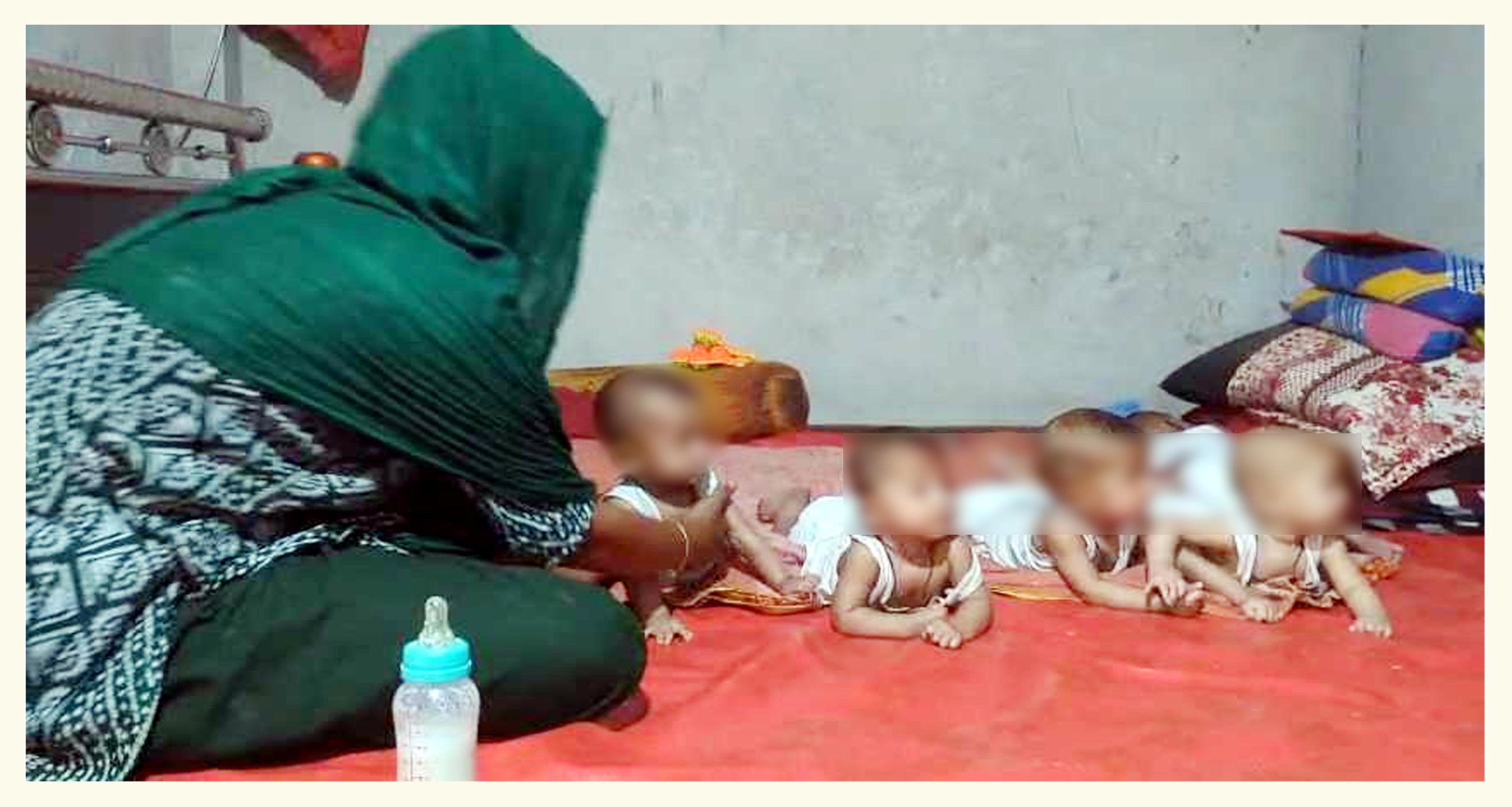 বাউফলে একসঙ্গে ৫ সন্তানের জন্ম, আনন্দ রূপ নিয়েছে সংগ্রামে