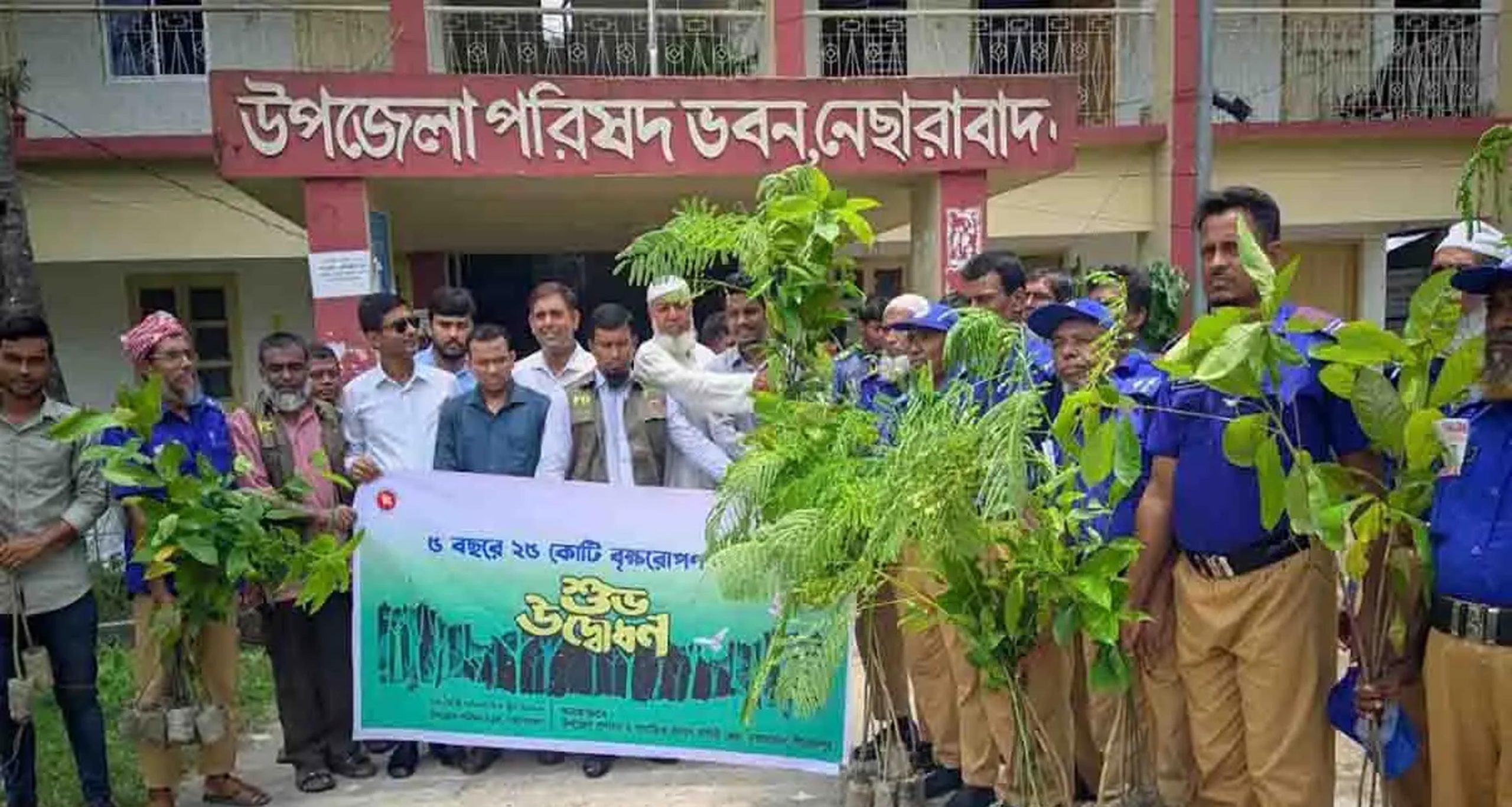 নেছারাবাদে পাঁচ বছরে ২৫ কোটি বৃক্ষরোপণ কর্মসূচির উদ্বোধন