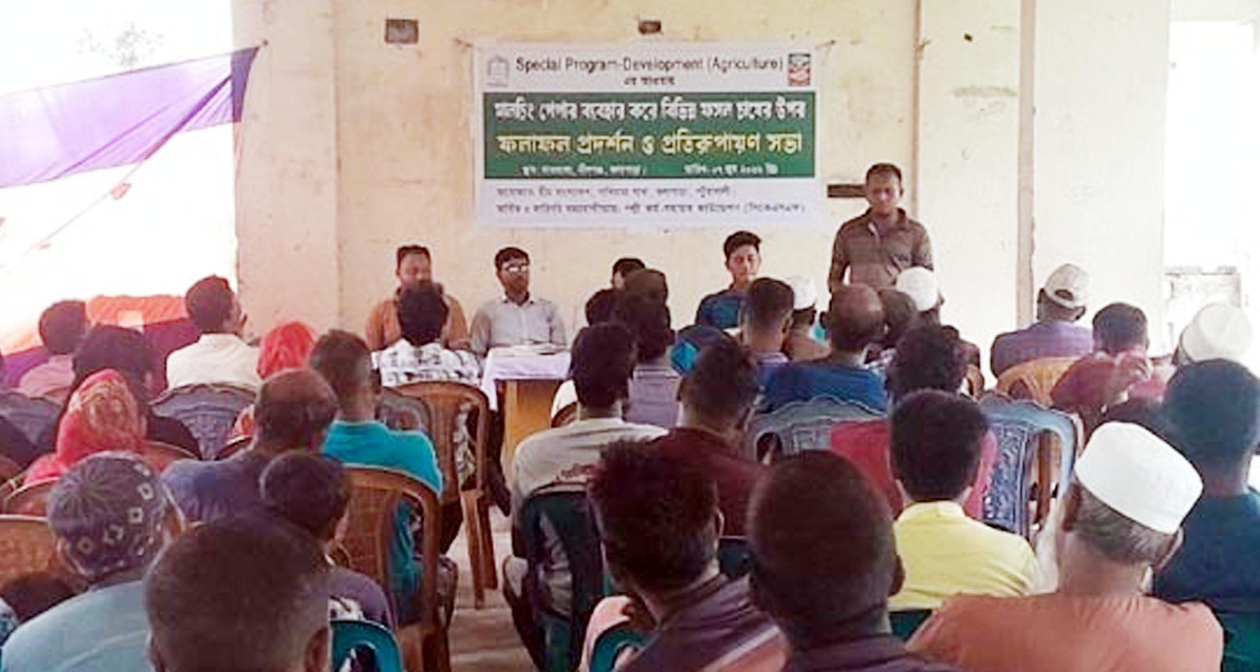 কলাপাড়ায় মালচিং পেপার ব্যবহার করে ফসলের ফলাফল প্রদর্শন