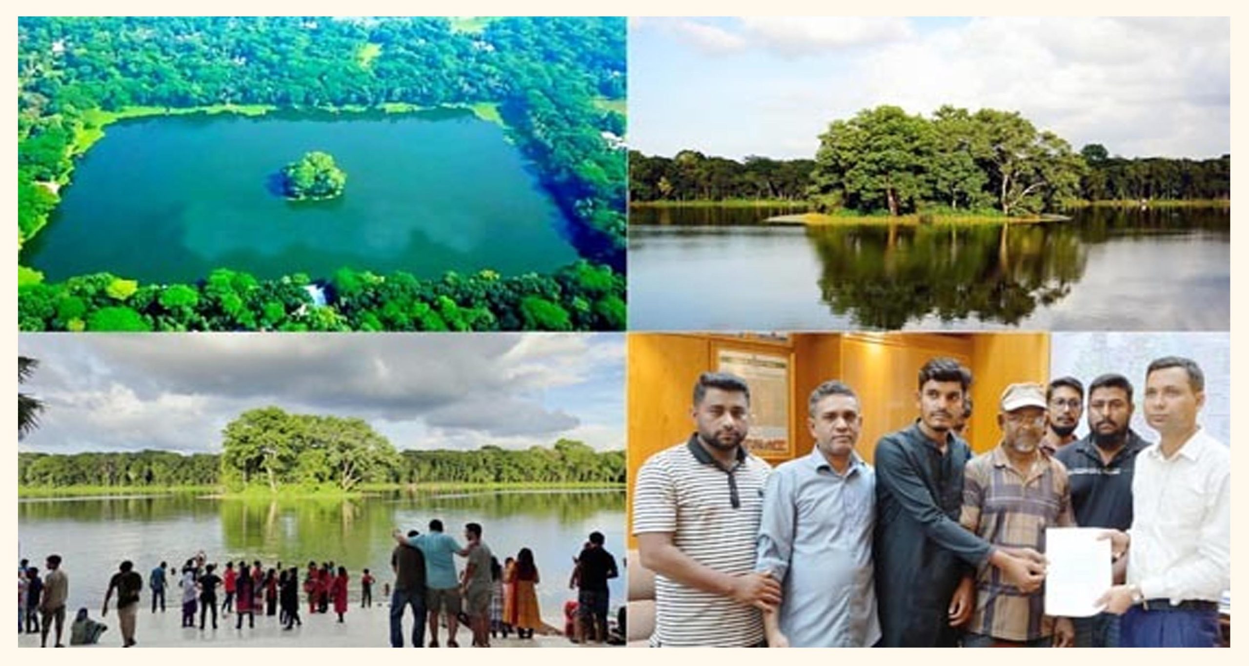 ঐতিহ্যবাহী দুর্গাসাগরের সৌন্দর্য্য রক্ষা করতে স্মারকলিপি