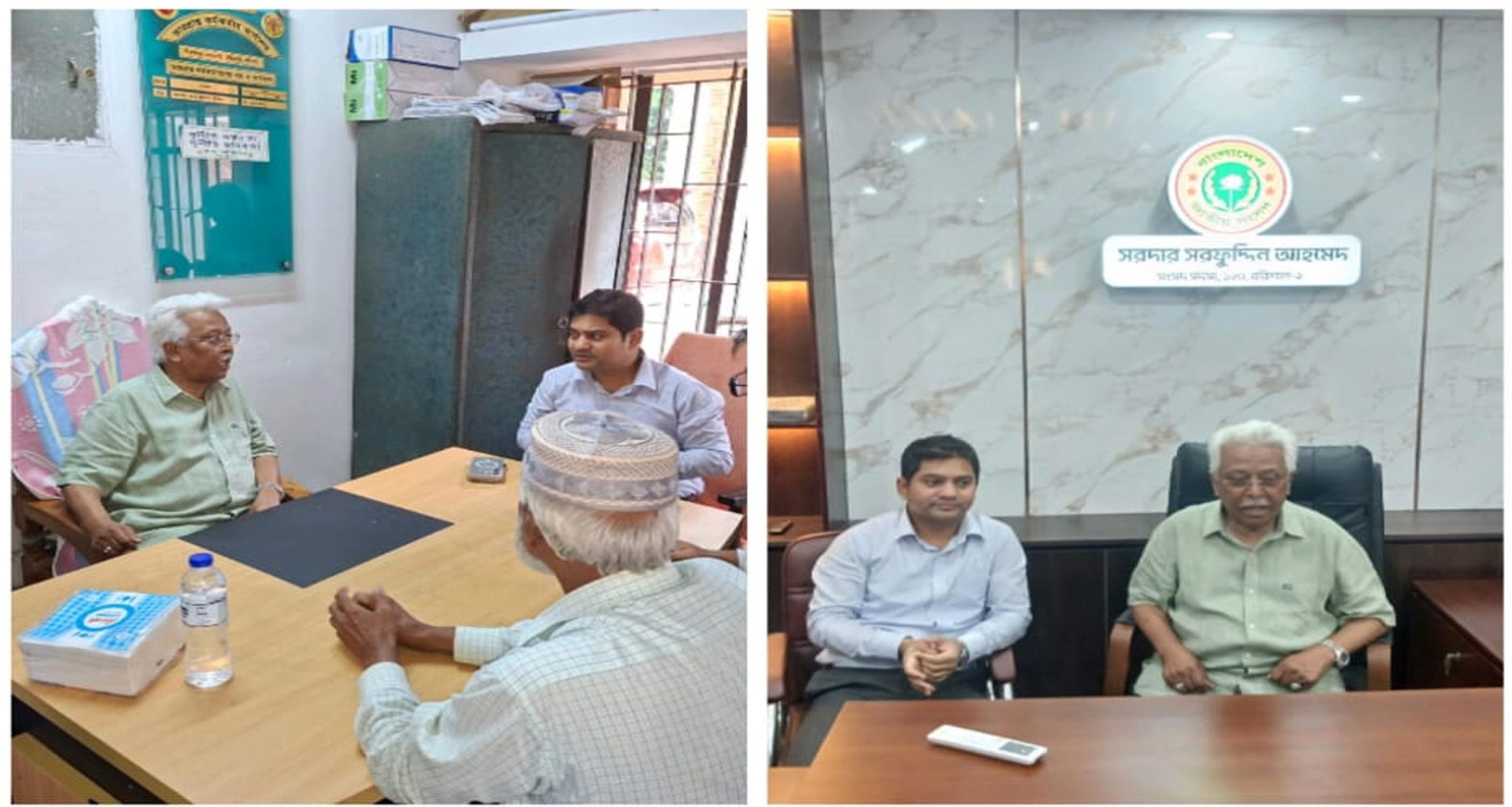 উজিরপুর উপজেলায় সংসদ সদস্য এস সরফুদ্দিন আহমেদ সান্টু’র অফিস উদ্বোধন